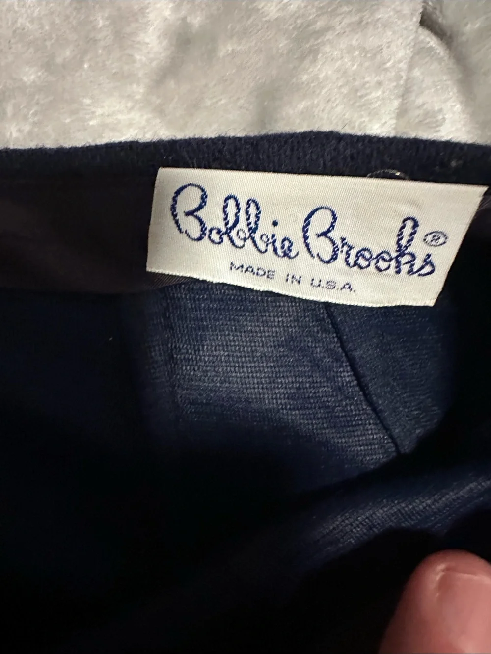 Vintage 60s/70s Bobbie Brooks Navy Mini A-Line Skirt